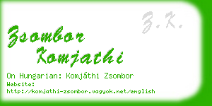 zsombor komjathi business card