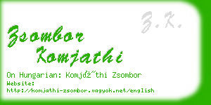 zsombor komjathi business card